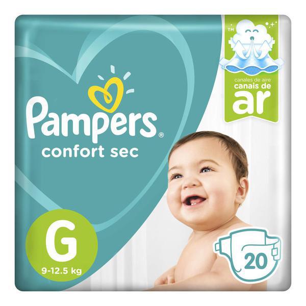 FRALDA PAMPERS CONFORT SEC G/20
