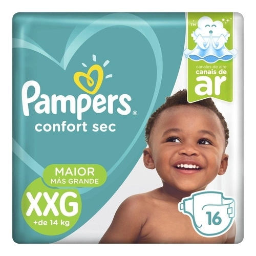 FRALDA PAMPERS CONFORT SEC XXG/18