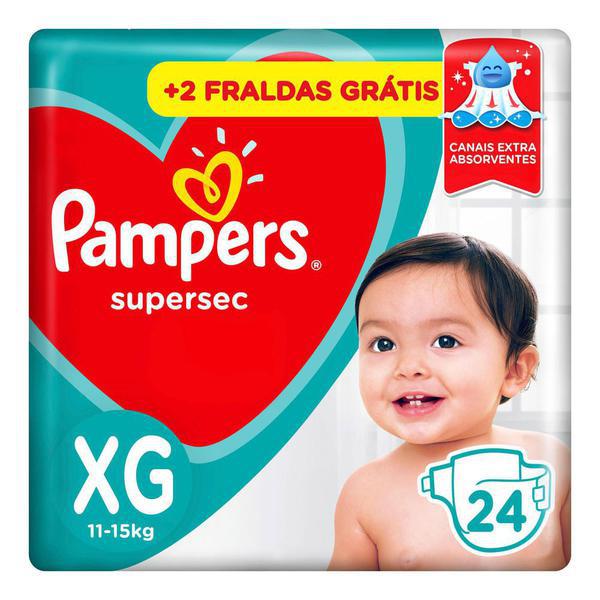 FRALDA PAMPERS INF SUPERSEC XG 22 GT 2UN