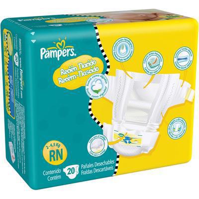 FRALDA PAMPERS NEW BABY RECEM NASC RN/20