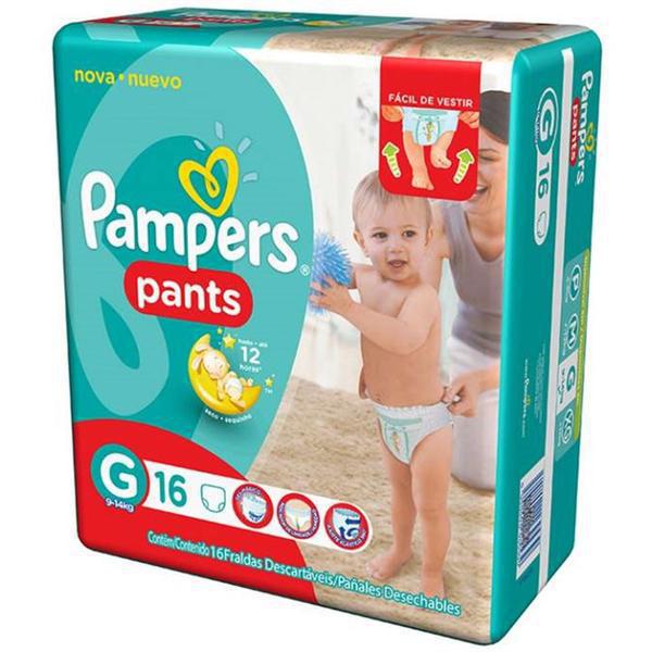 FRALDA PAMPERS PANTS G/16