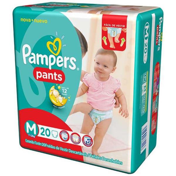 FRALDA PAMPERS PANTS M/20