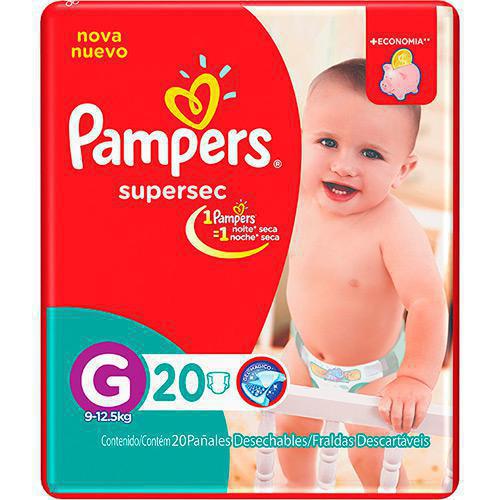 FRALDA PAMPERS SUPERSEC G/20