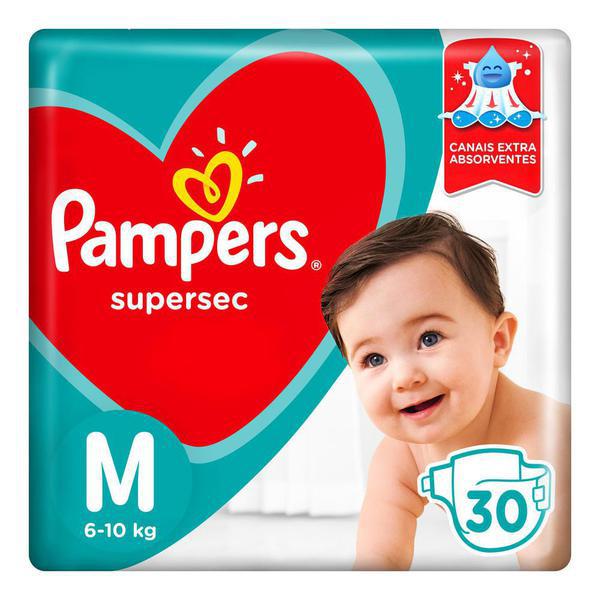 FRALDA PAMPERS SUPERSEC M C/30