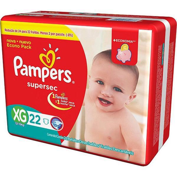 FRALDA PAMPERS SUPERSEC XG/22