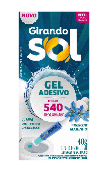 GEL ADESIVO REFIL FRESCOR MARINHO GIRANDO SOL 40G