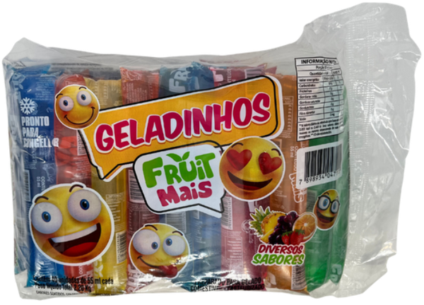 GELADINHO FRUIT MAIS 55ML C/40