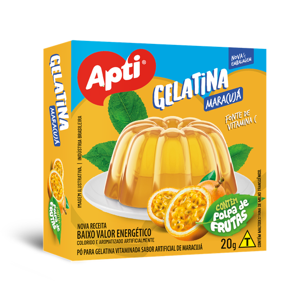 GELATINA APTI VIT MARACUJA   20G