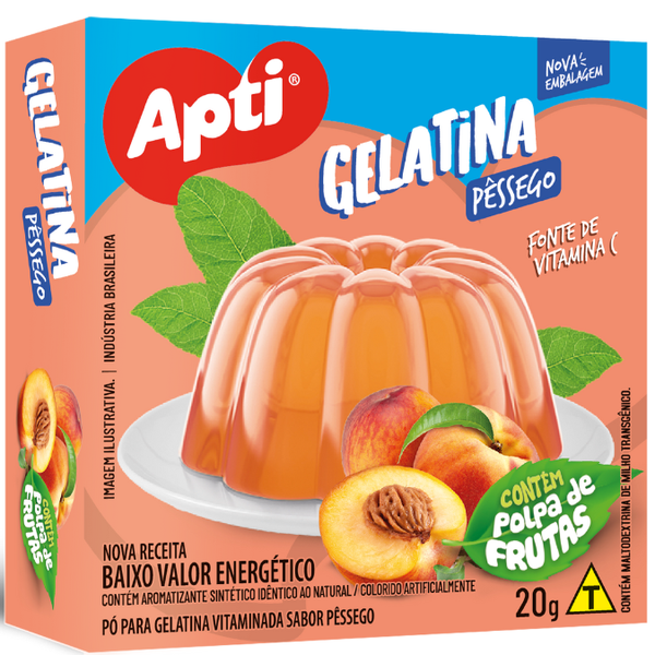 GELATINA APTI VIT PESSEGO  20G