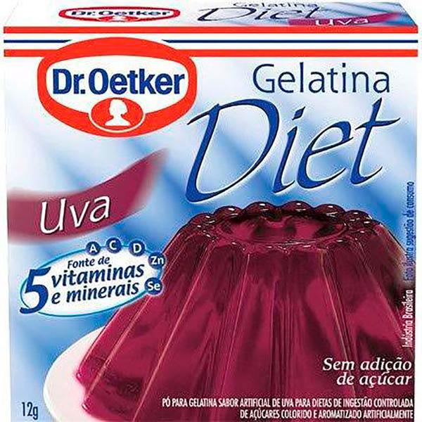 GELATINA DR OETKER DIET UVA 12G