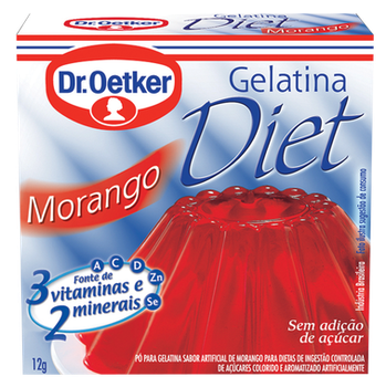 GELATINA DR OETKER ZERO MORANGO 12G