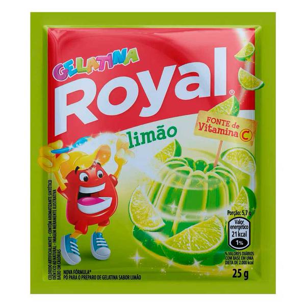 GELATINA ROYAL LIMAO 25G