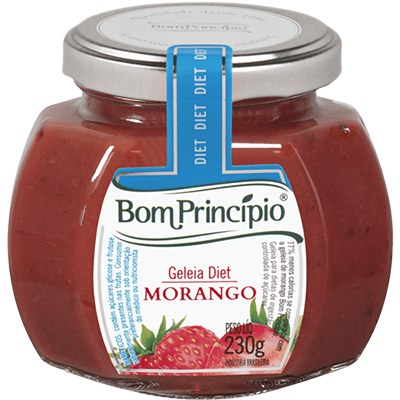 GELEIA BOM PRINCIPIO DIET MORANGO 230G