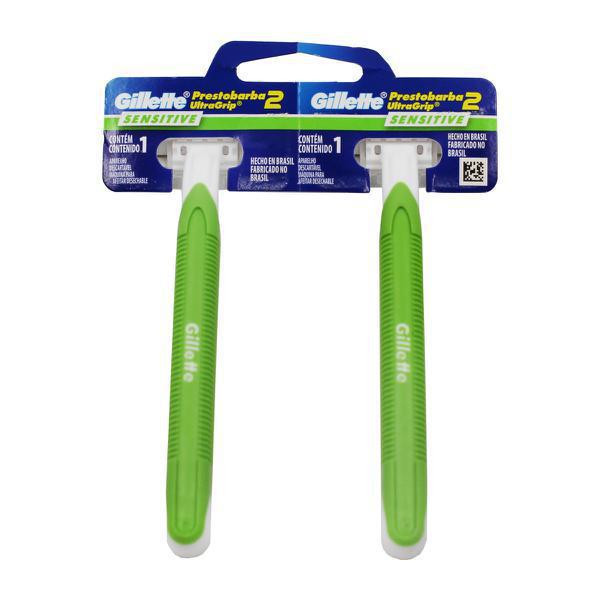 GILLETTE PRESTOBARBA2 ULTRAGRIP SENSITIVE C/2
