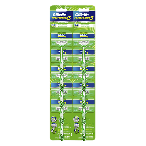 GILLETTE PRESTOBARBA 3 SENSE