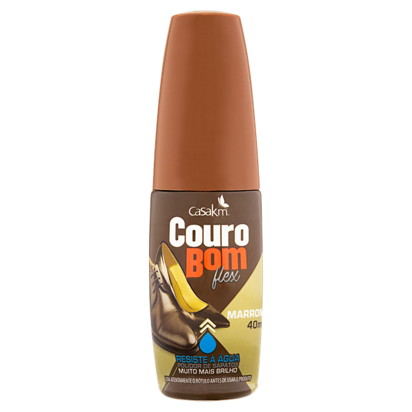 GRAXA LIQ KM COURO BOM MARROM 40ML