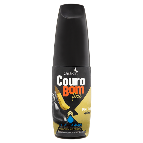 GRAXA LIQ KM COURO BOM PRETO 40ML