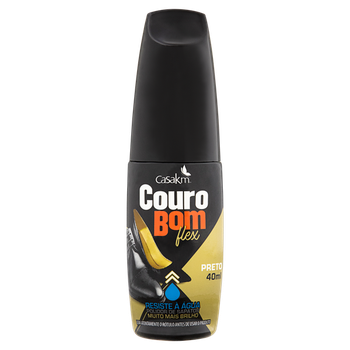 GRAXA LIQ KM COURO BOM PRETO 40ML