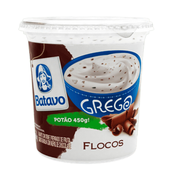 IOGURTE GREGO FLOCOS BATAVO 450G