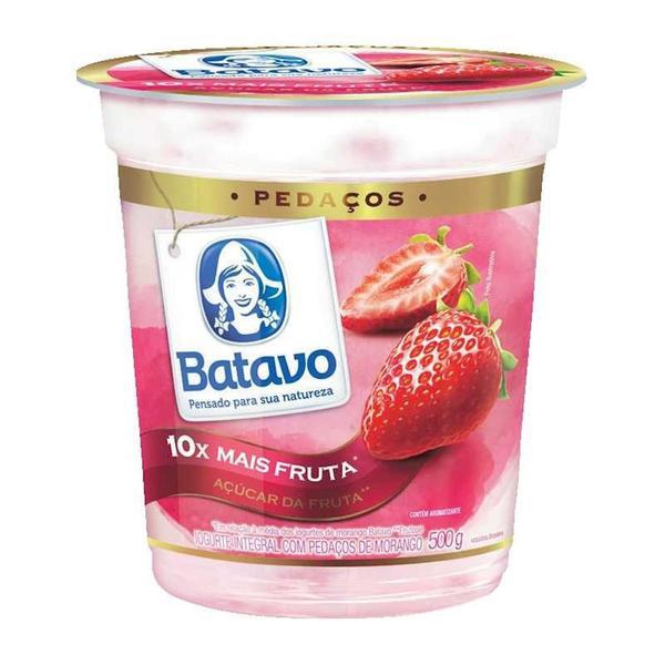 IOGURTE PEDACO FRUTA MORANGO BATAVO 500G