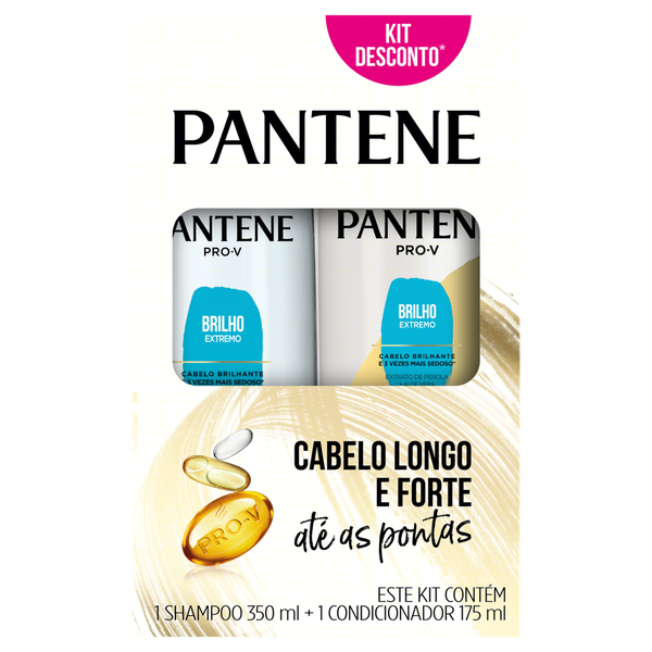 KIT SH +COND PANTENE BRILHO EXT 400/175ML