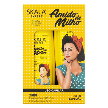 KIT SH +COND SKALA AMIDO MILHO 325/325ML