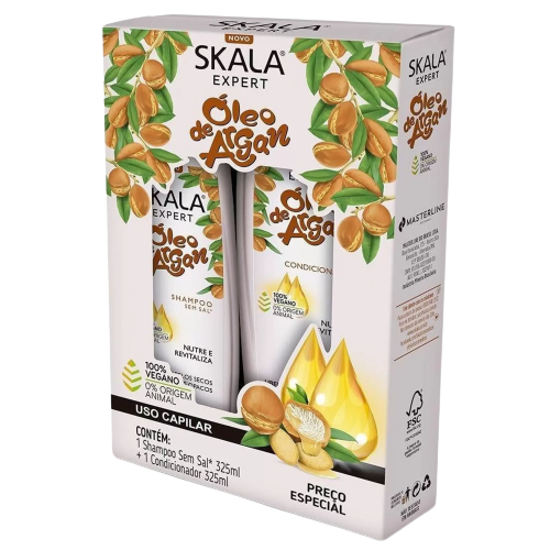 KIT SH+COND SKALA OLEO ARGAN 325/325ML
