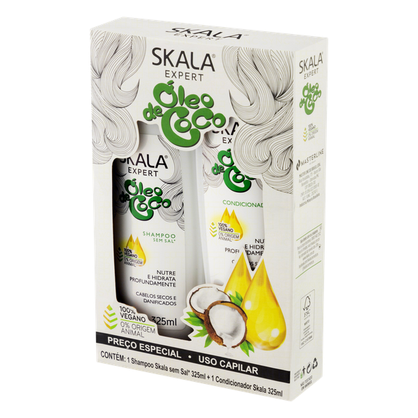 KIT SH+COND SKALA OLEO DE COCO 325/325ML