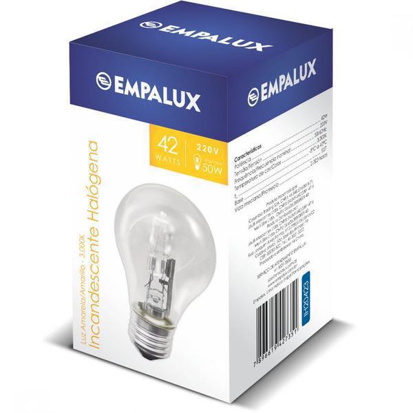 LAMP EMPALUX INC HAL A55 220V 42W 3.000K