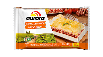 LASANHA AURORA PRES/QUEIJO AO SUGO 600G