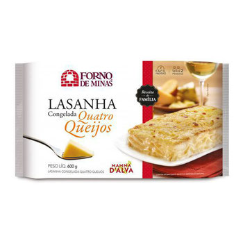 LASANHA FORNO MINAS 4 QUEIJOS 600G