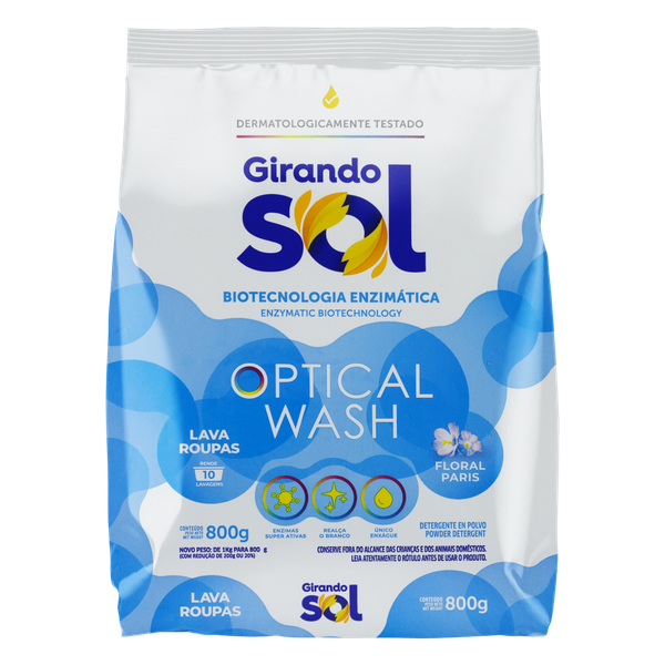 LAVA ROUPAS GIRANDO SOL AZUL 800G