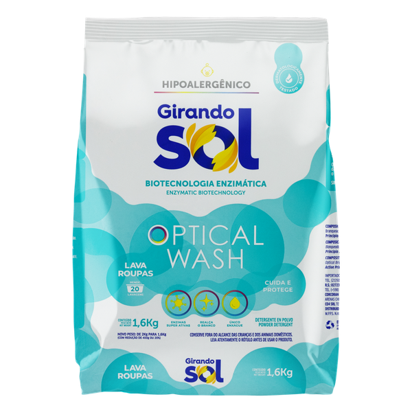 LAVA ROUPAS GIRANDO SOL HIPOALERG 1,6KG