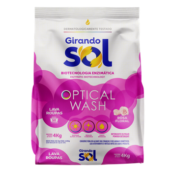 LAVA ROUPAS GIRANDO SOL ROSA 4KG