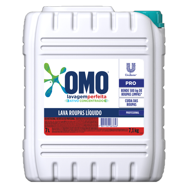 LAVA ROUPAS OMO LAVAGEM PERFEITA 7L