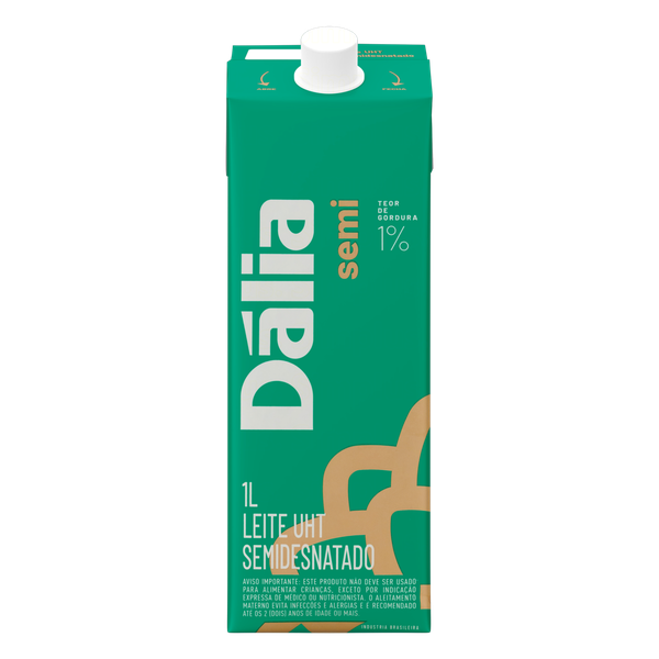 LEITE DALIA SEMIDESNATADO TAMPA 1L