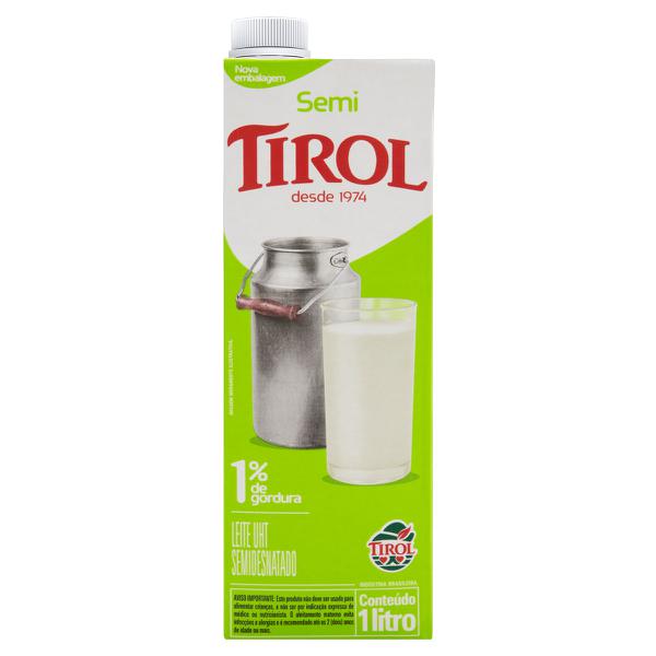 LEITE TIROL SEMI DESNATADO 1L