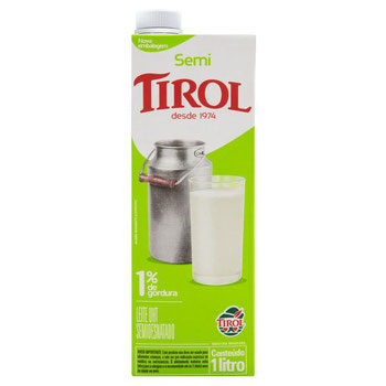 LEITE TIROL SEMI DESNATADO 1L