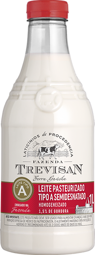 LEITE TREVISAN SEMIDES 1L PASTEURIZADO TIPO A