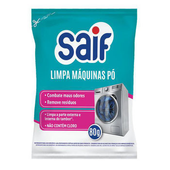 LIMPA MAQUINAS DE LAVA ROUPAS PO SAIF 80G