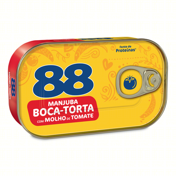 MANJUBA BOCA TORTA 88 C/MOLHO TOMATE 125/75G