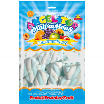 MARSHMALLOW ANGELITOS TWISTER AZUL 200G