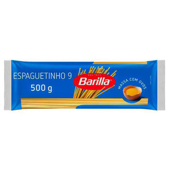 MASSA BARILLA ESPAGUETINHO N9 PCT 500G