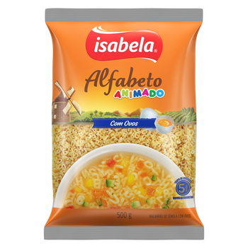 MASSA ISABELA ALFABETO 500G