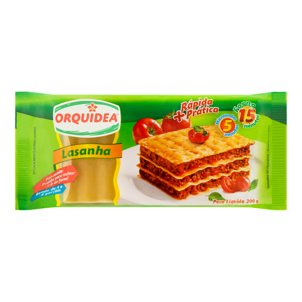 MASSA LASANHA ORQUIDEA 200G