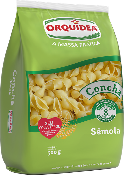 MASSA ORQUIDEA CONCHA SEMOLA 500G