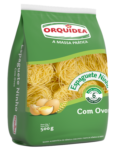 MASSA ORQUIDEA ESPAGUETE NINHO 500G