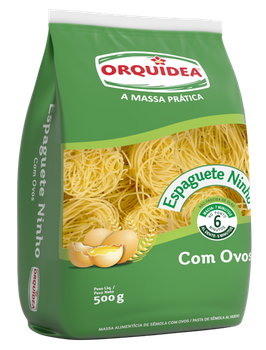 MASSA ORQUIDEA ESPAGUETE NINHO 500G
