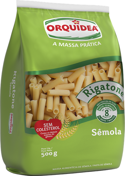 MASSA ORQUIDEA RIGATONE SEMOLA 500G
