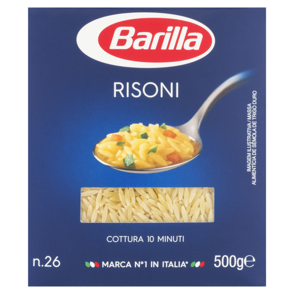 MASSA S/OVOS BARILLA RISONI GRANO DURO 500G